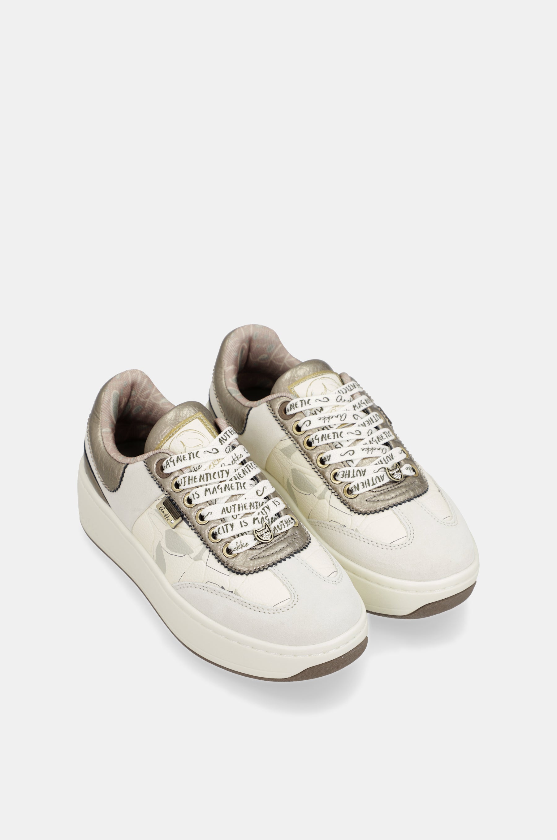 Beige sneakers