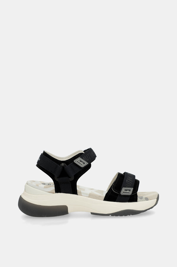 Black sporty sandals