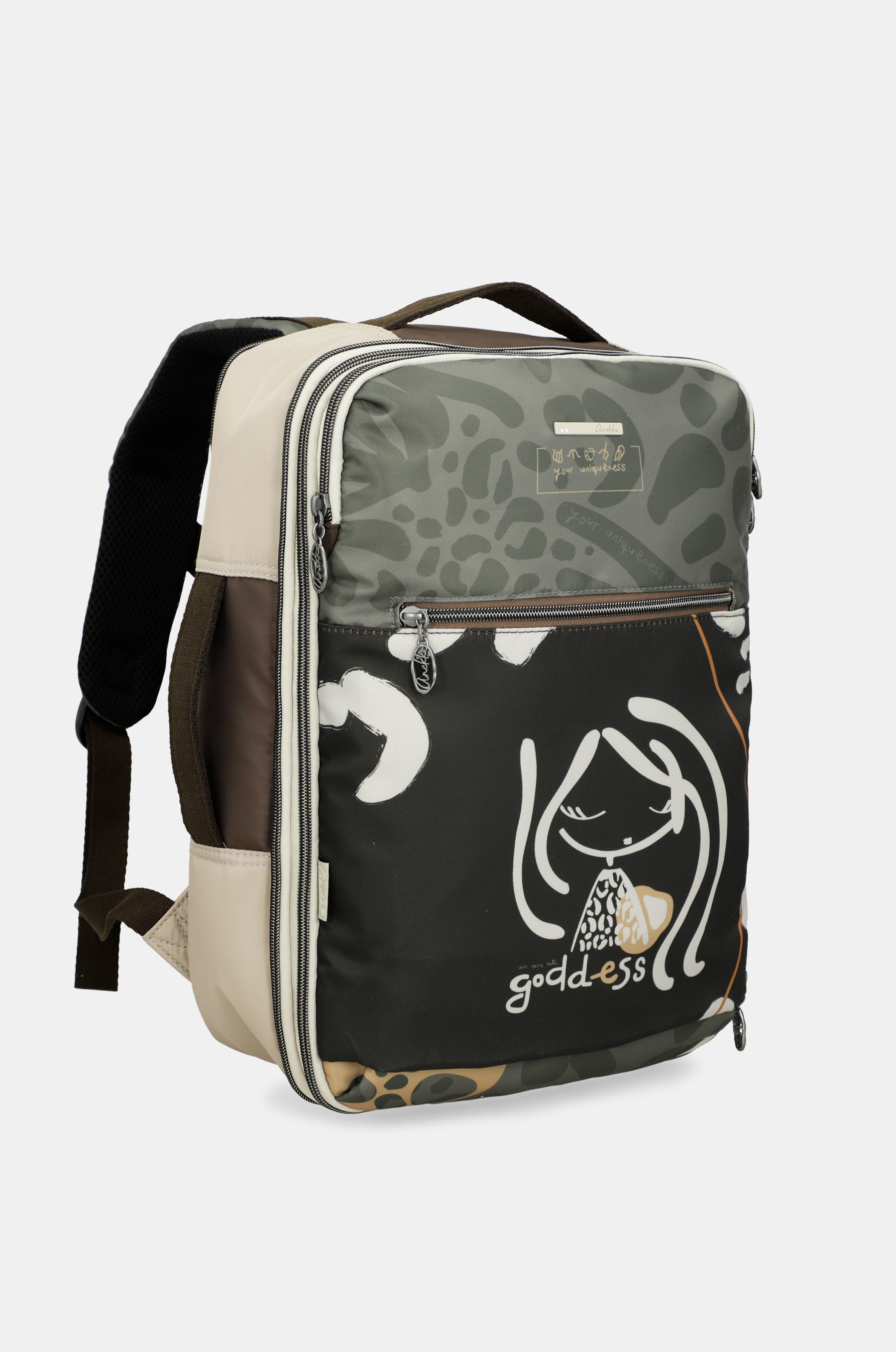 Printed travel backpack Gaia