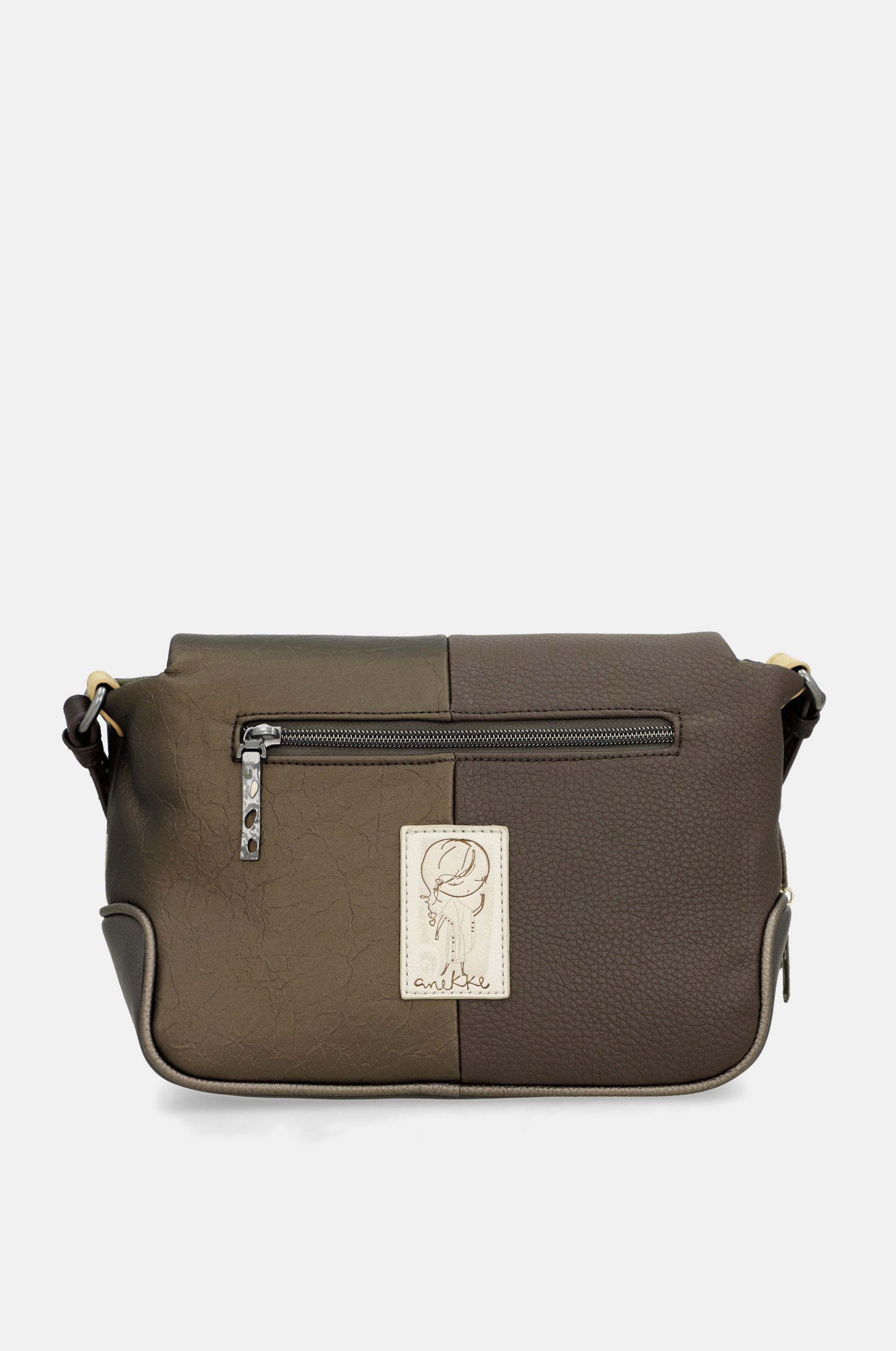 Crossbody bag with printed flap Amphora