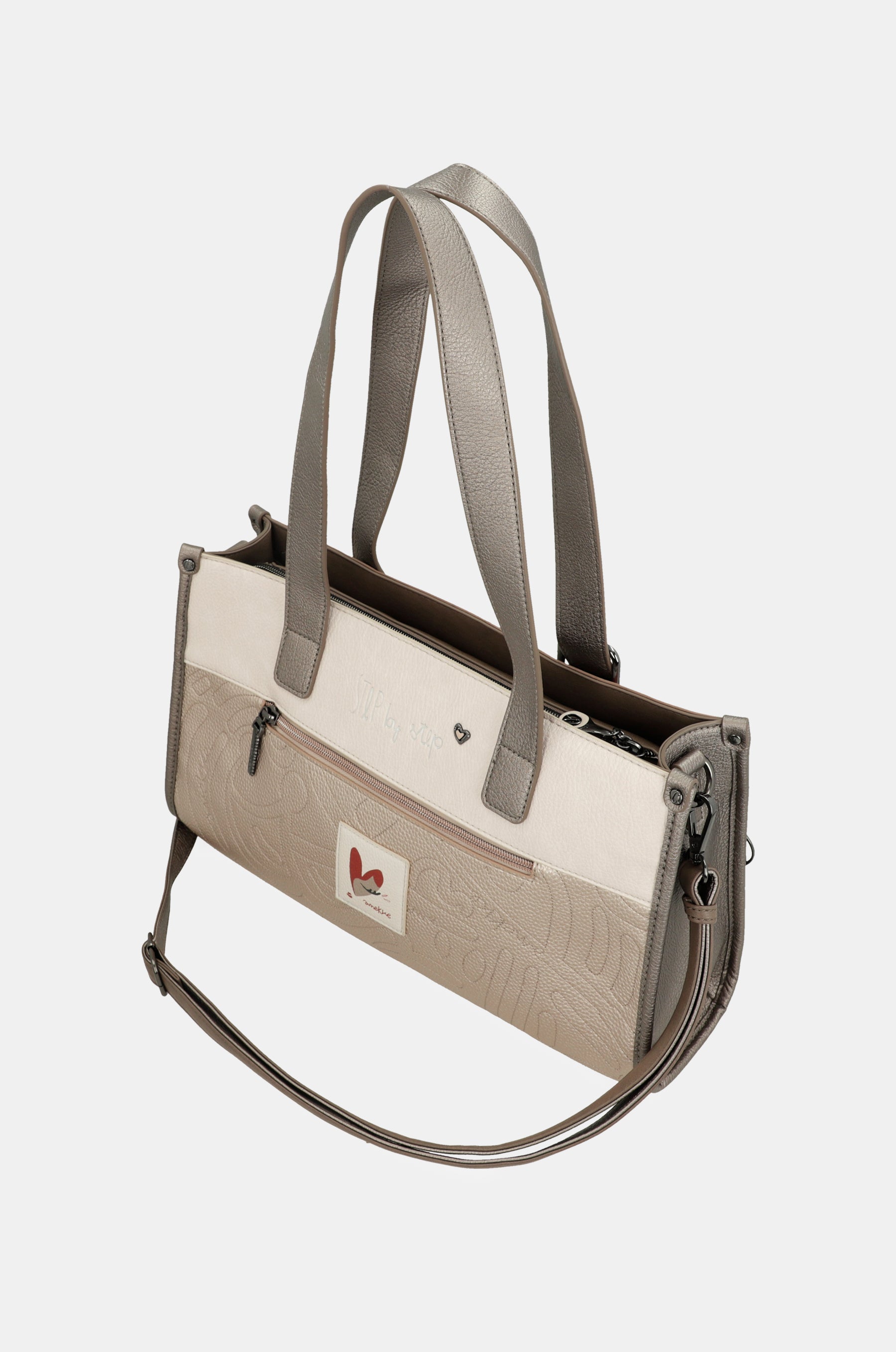 Double-handle bag and crossbody bag Olympia