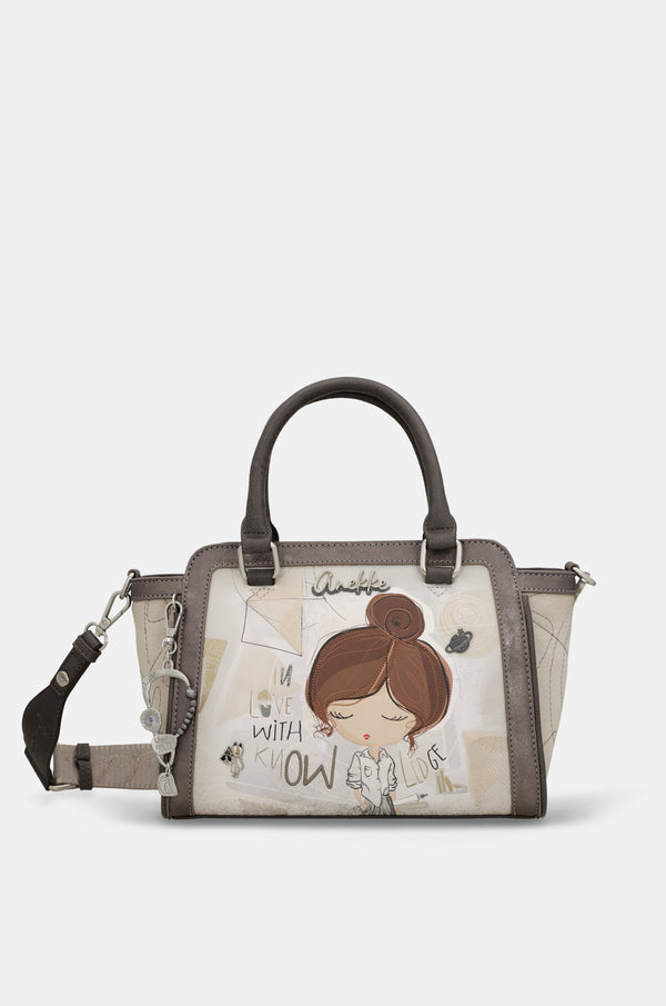 Short-handle bag and crossbody bag Sophia