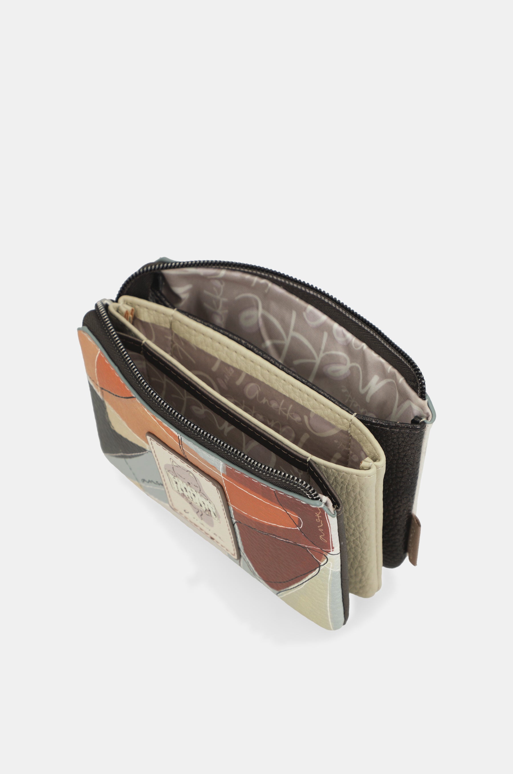 Triple-compartment purse Sophia