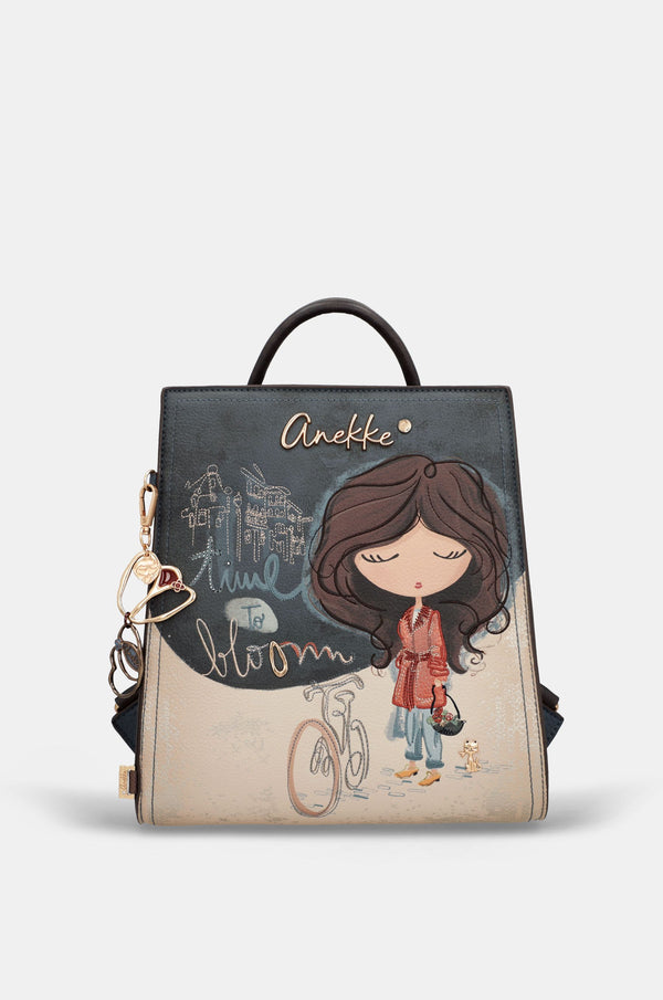 Square backpack Tulip