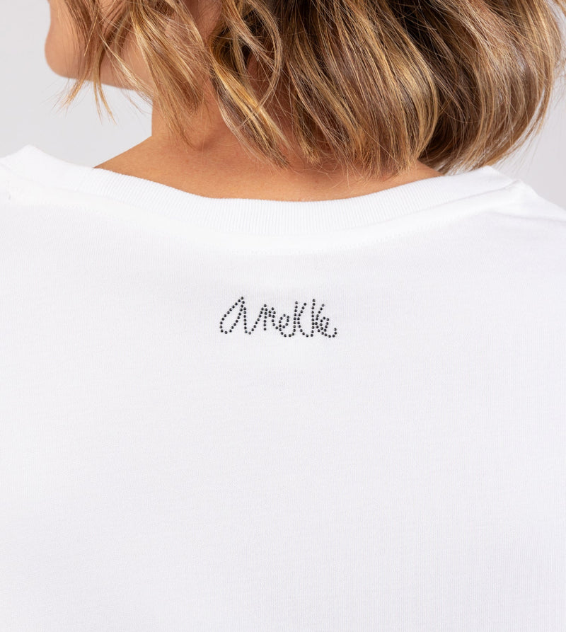 Anekke white crop top