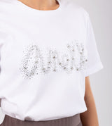 Glitter white T-shirt