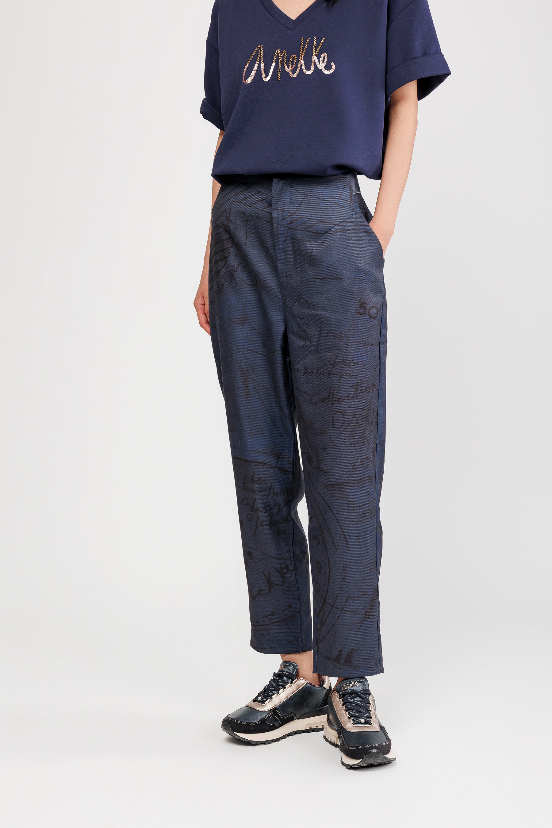 Blue trousers