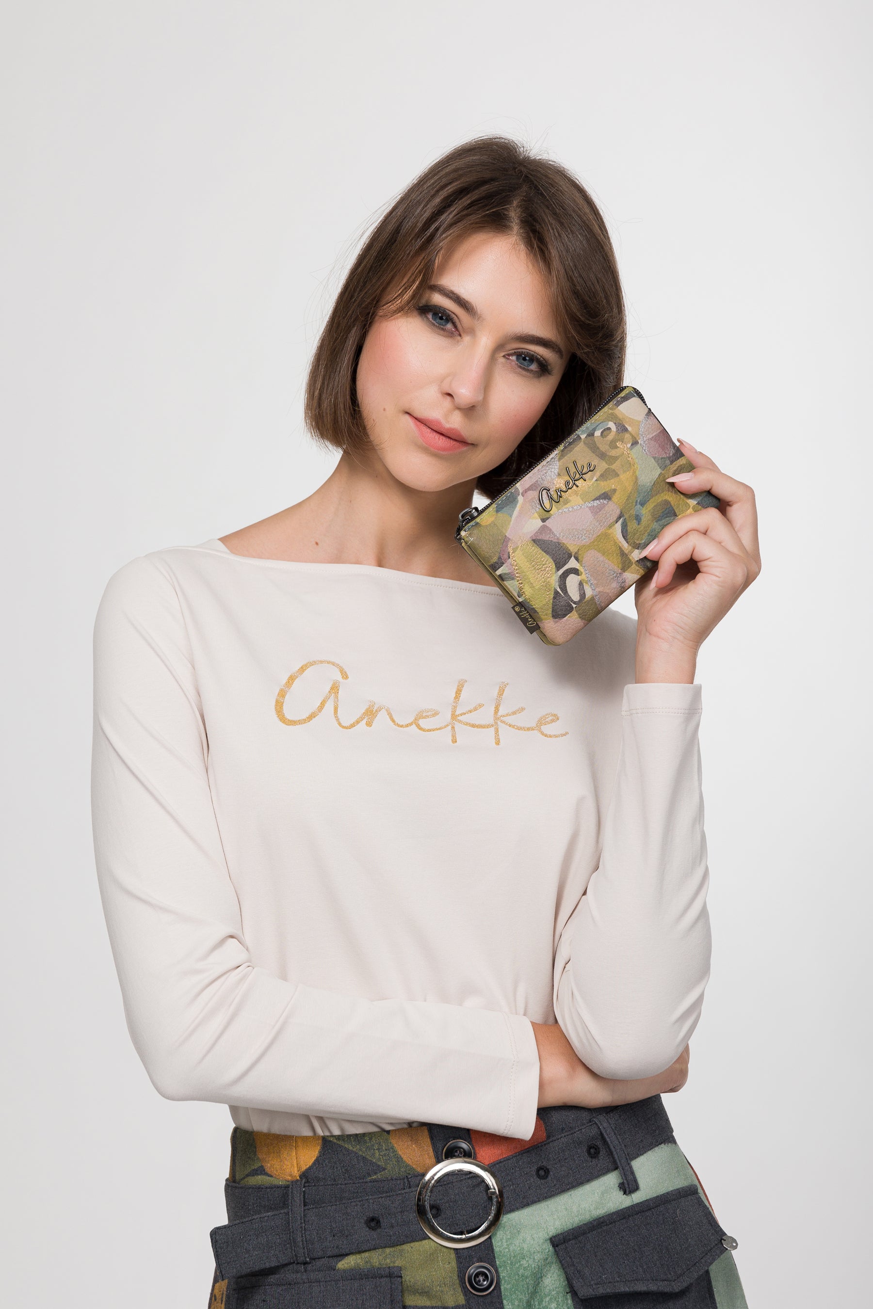 Triple-compartment purse Bloom