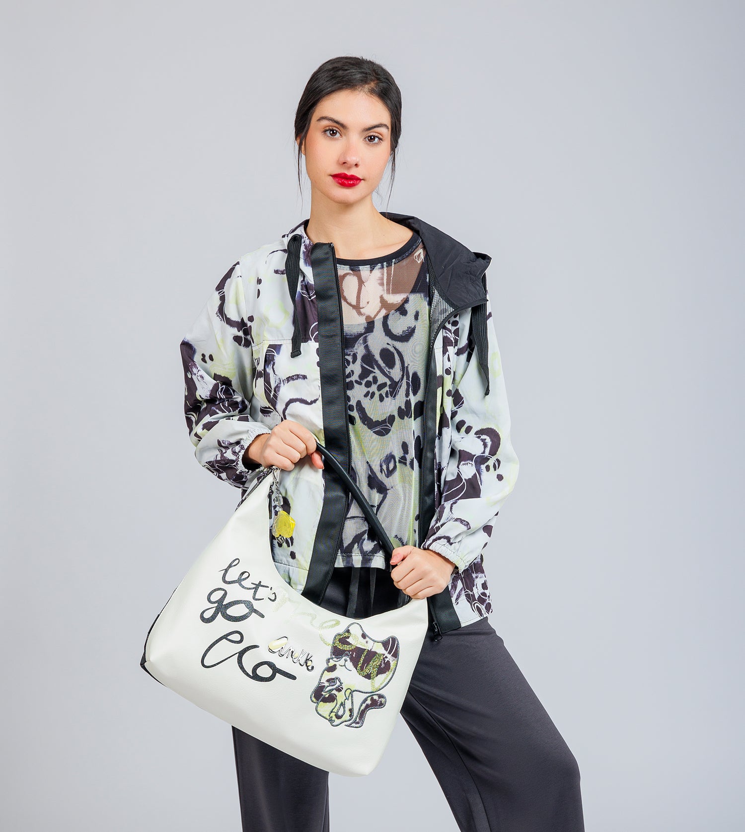 Large shoulder bag Nature Towanda