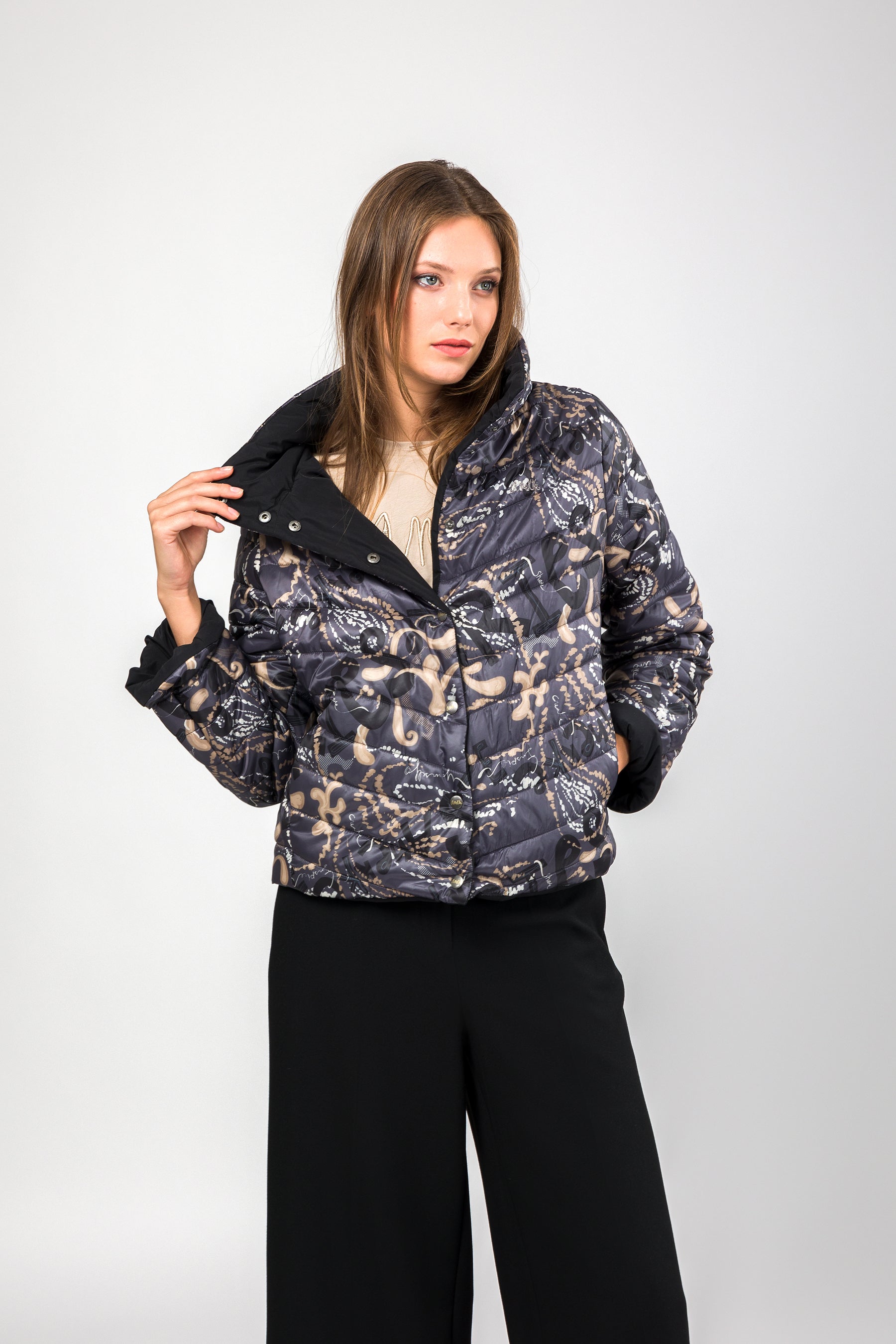 Green reversible jacket
