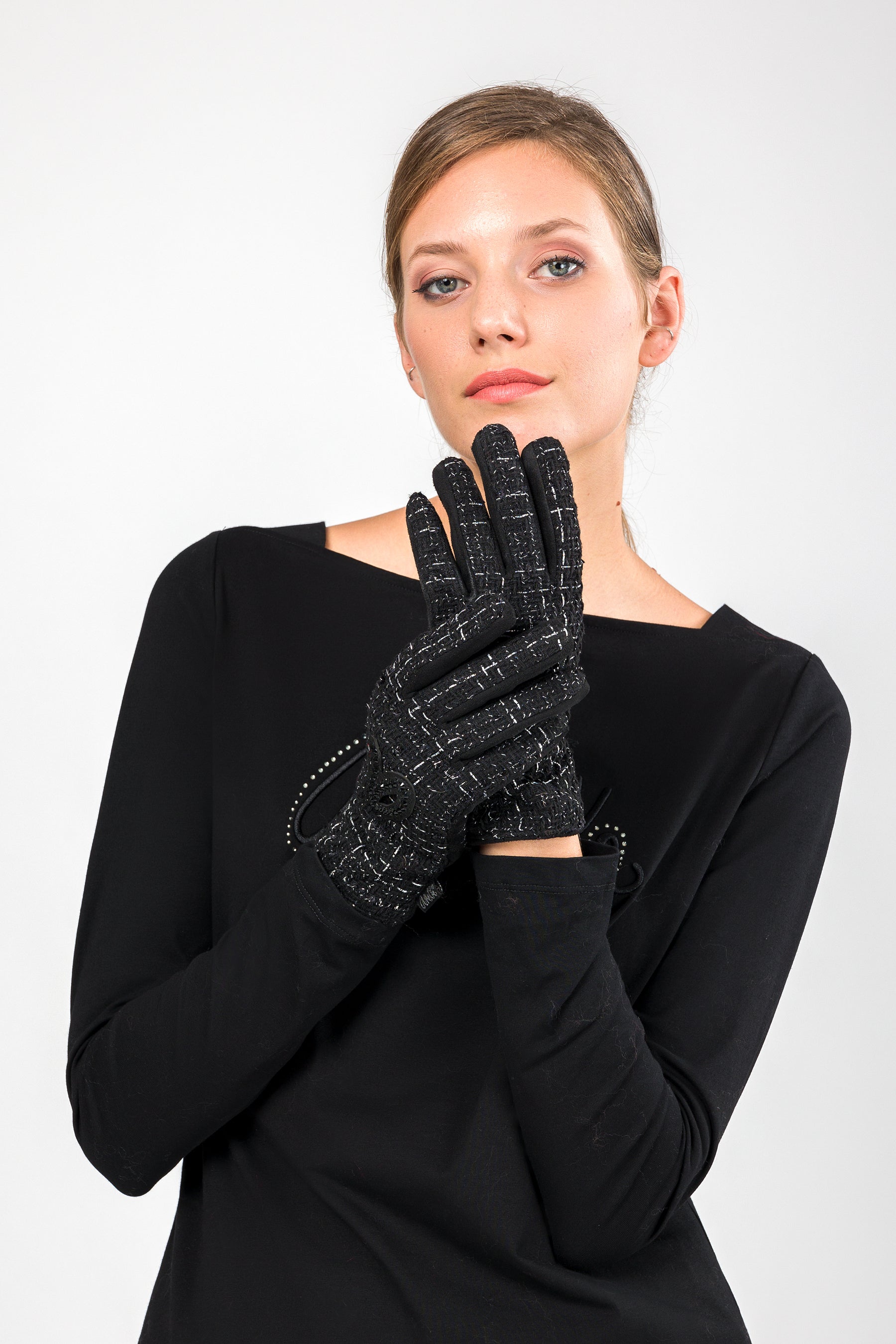 Tweed gloves