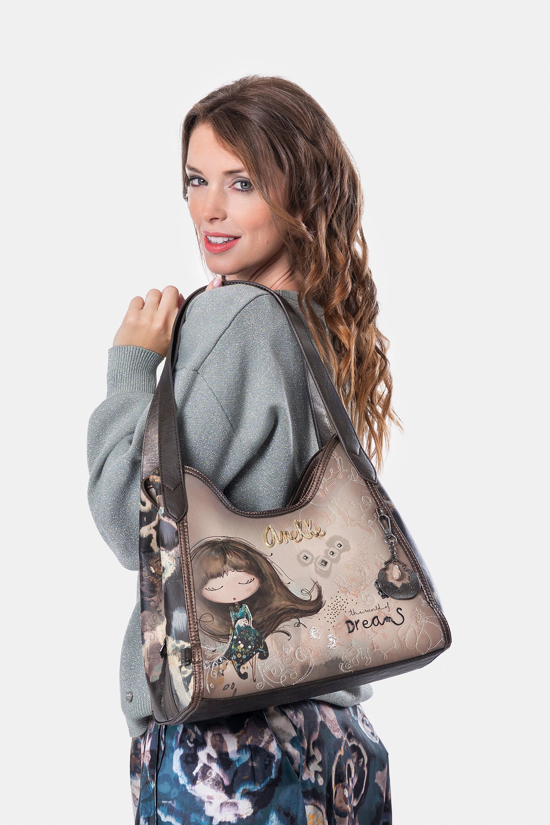 Real 2-handle shoulder bag