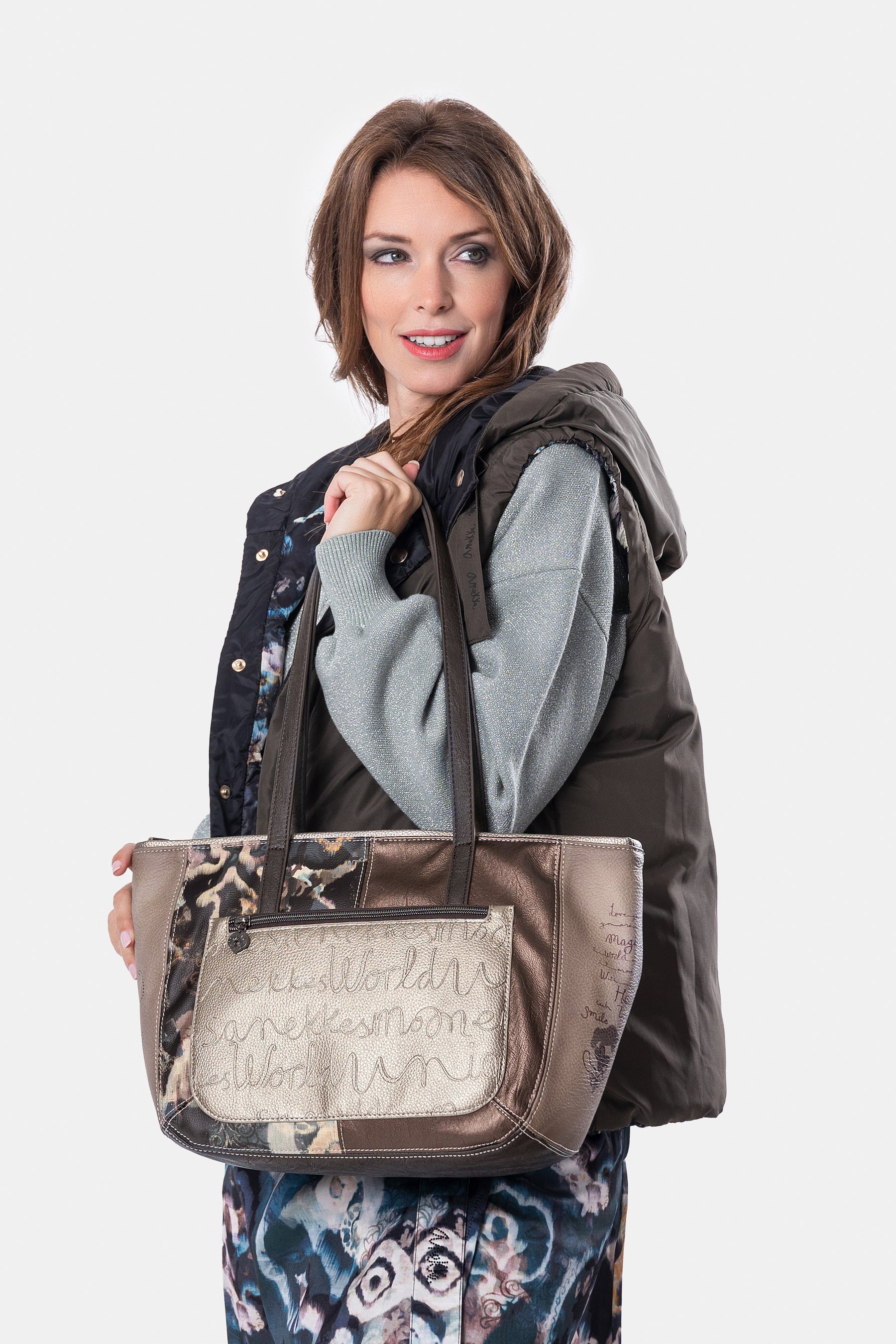 Real large shoulder bag