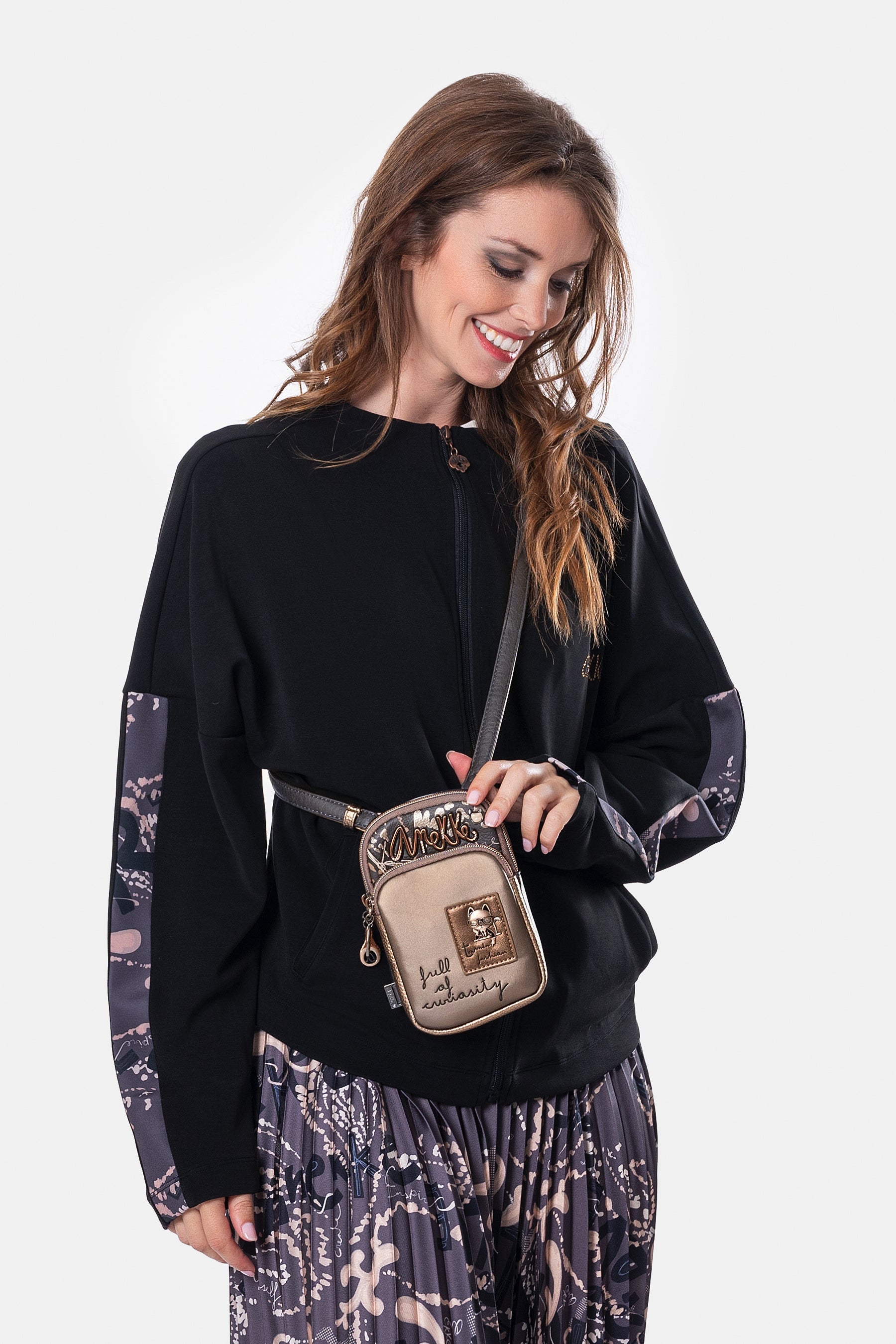 Intentions mini crossbody bag with pocket