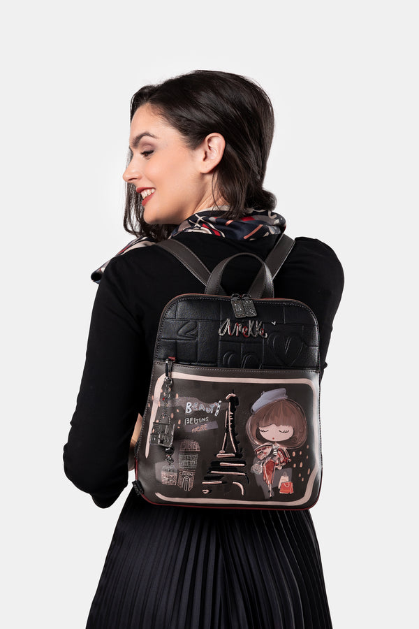 Mademoiselle backpack for leisure use