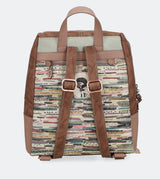 Natural printed rucksack