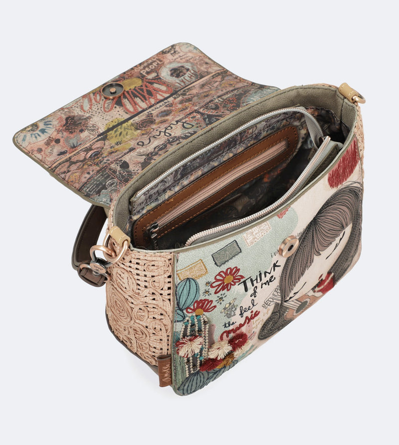 Ixchel Crossbody bag with a flap