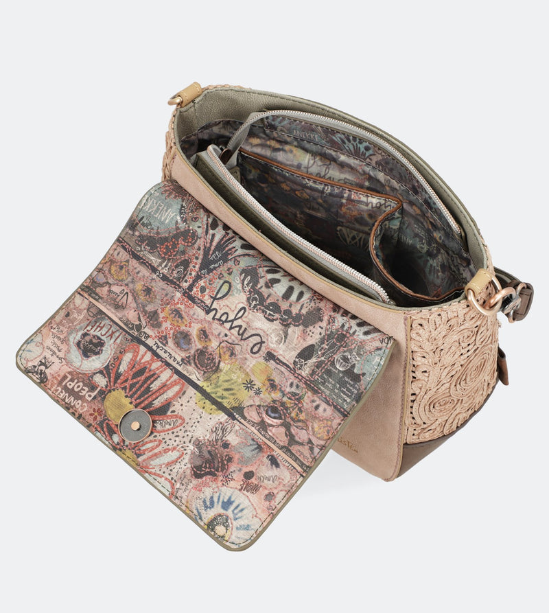 Ixchel Crossbody bag with a flap