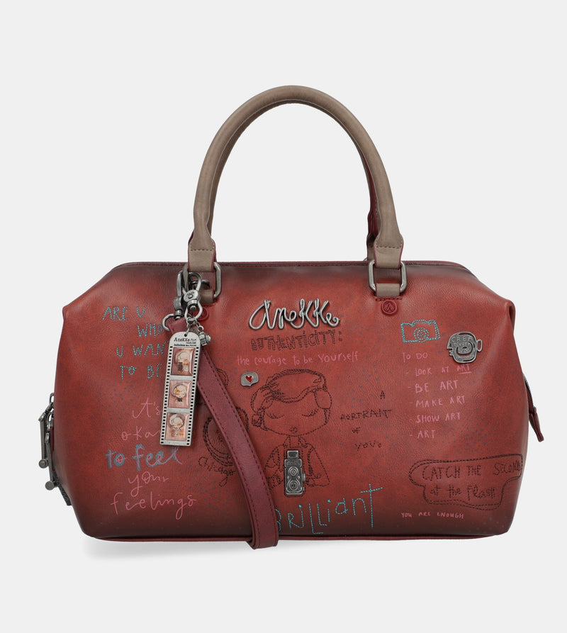 City Art maroon bowling bag