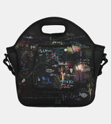 Coral neoprene food carrier bag