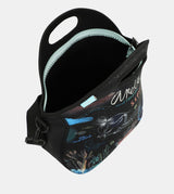 Coral neoprene food carrier bag