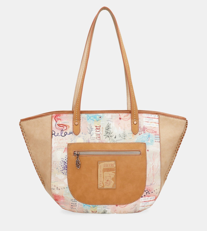 Mediterranean Oval shopper bag