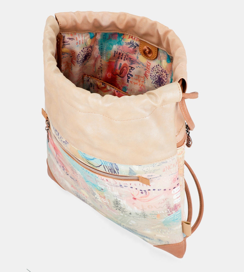 Mediterranean Backpack bag with pockets