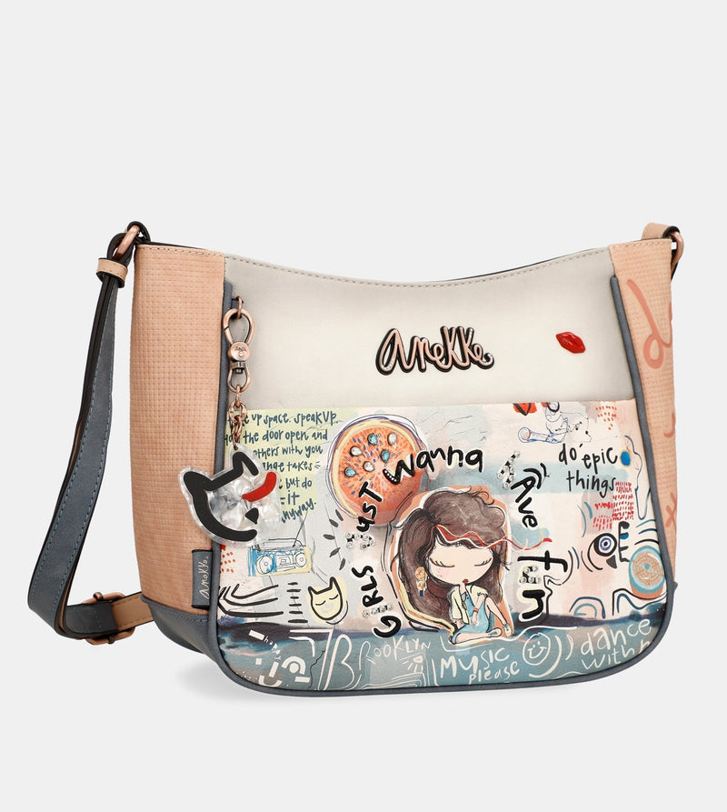 Fun & Music large crossbody bag