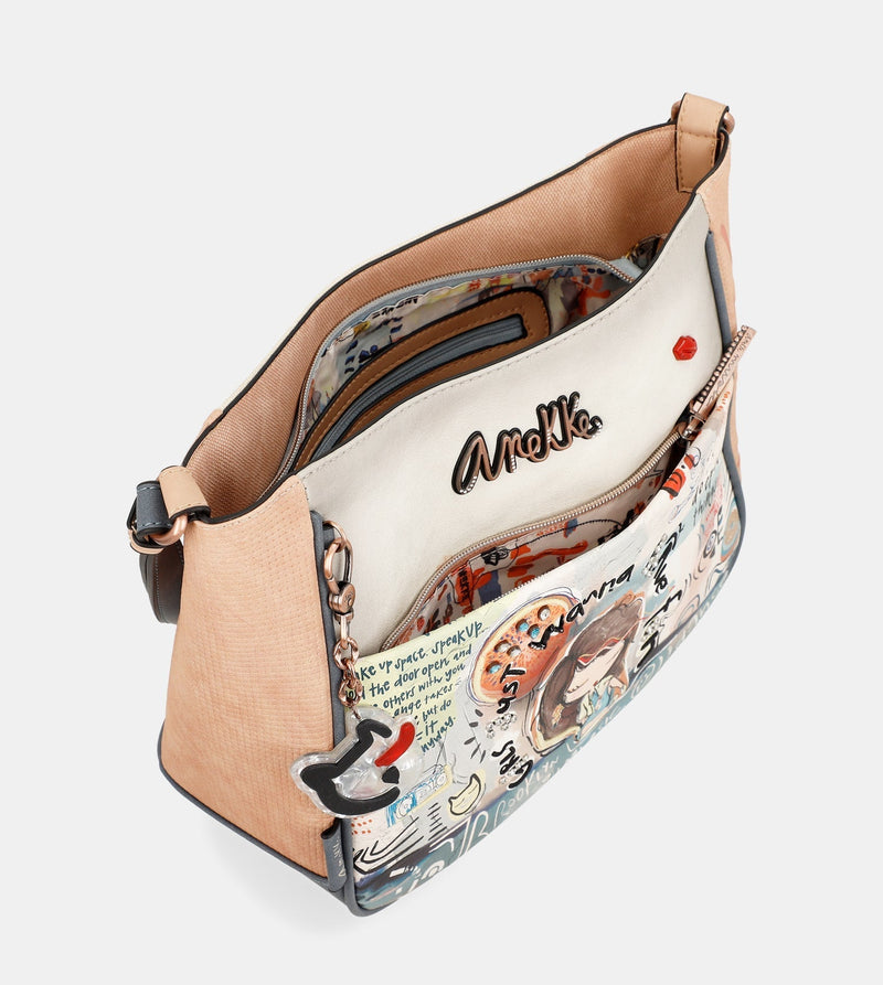Fun & Music large crossbody bag