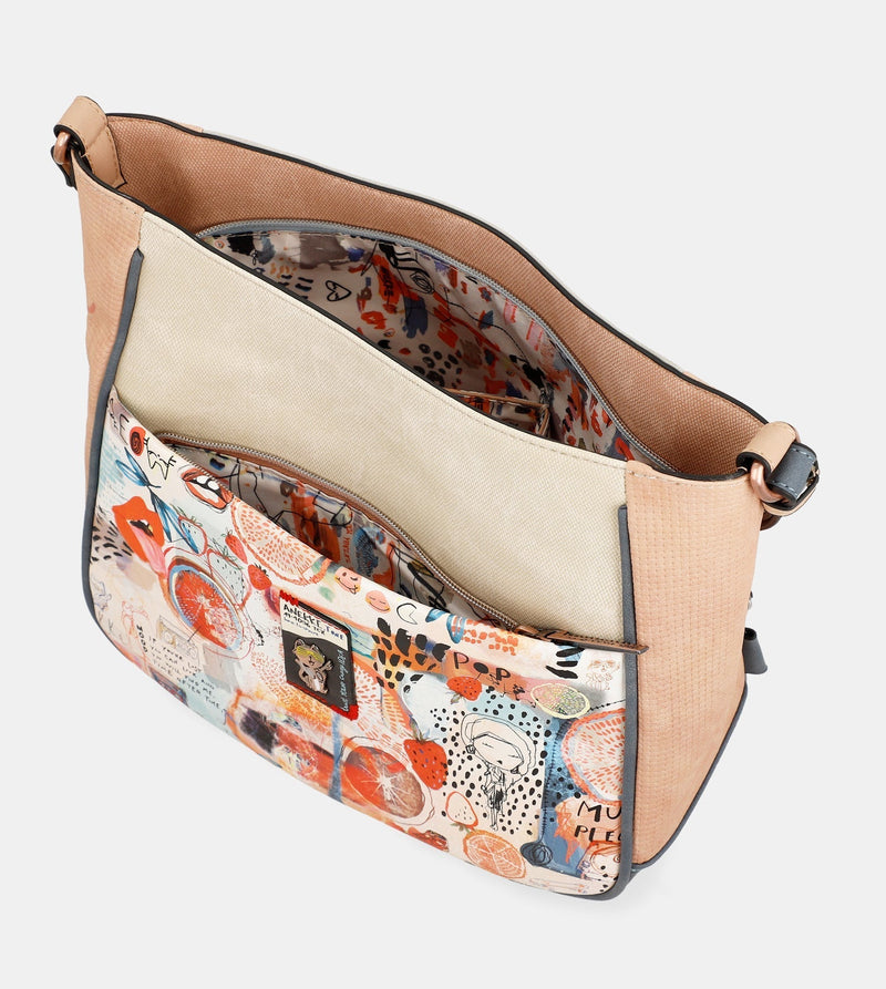 Fun & Music large crossbody bag