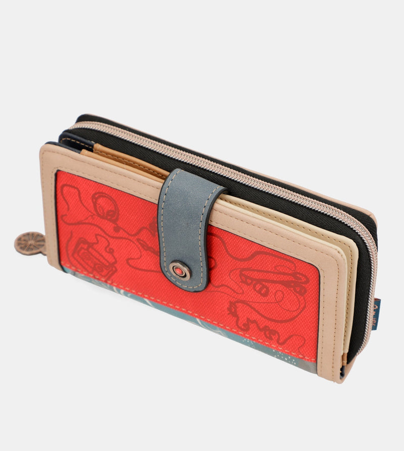 Fun & Music large printed wallet