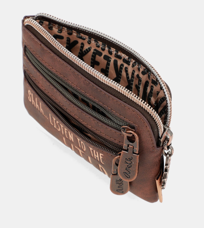 Wild printed coin purse