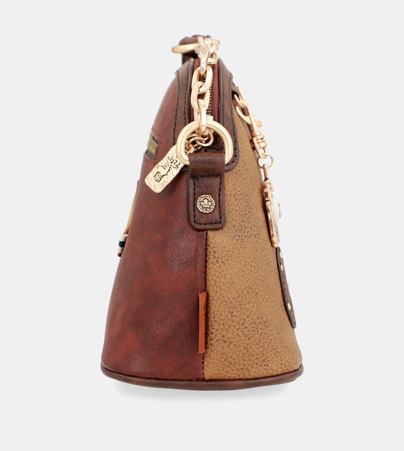 Urban metal handle shoulder bag