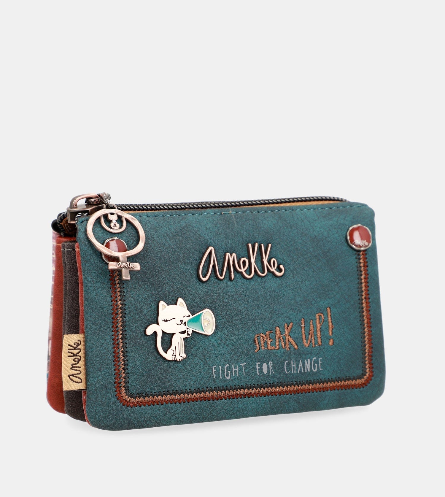 Anekke Sh?en Trible Compartment Shoulder Bag Multicolor