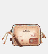 Tribe crossbody bag with 3 compartments