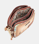 Tribe crossbody bag with 3 compartments