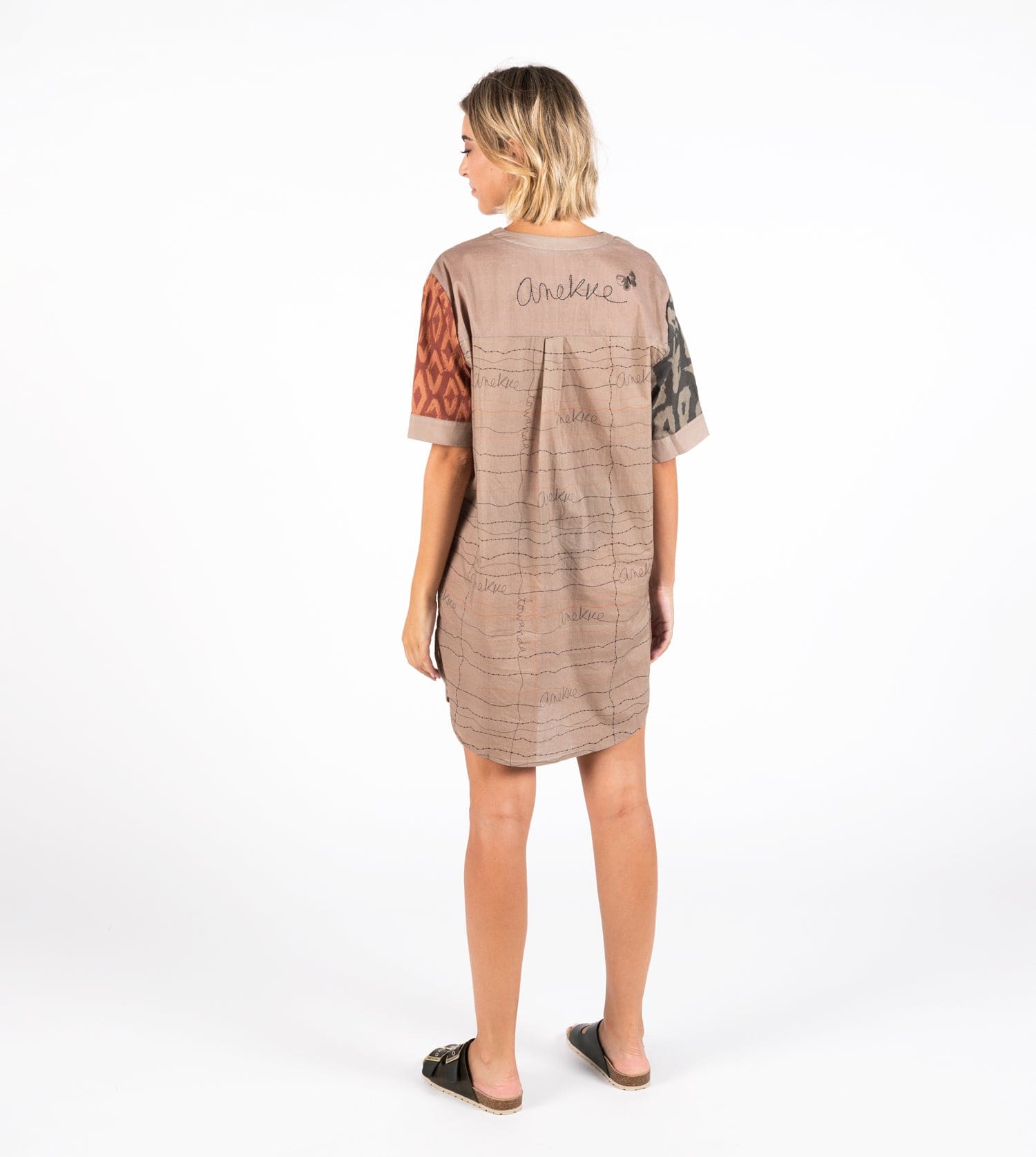 Animal print short dress