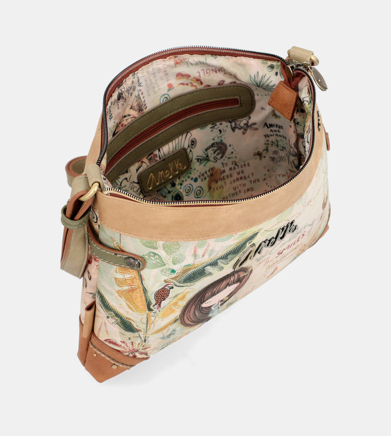 Amazonia large printed crossbody bag