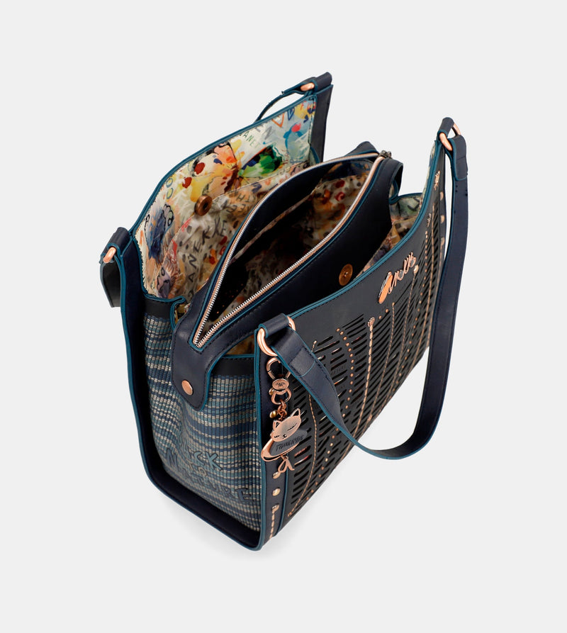 Nature Pachamama navy blue crossbody bag