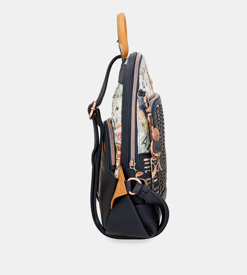 Nature Pachamama printed backpack for walking