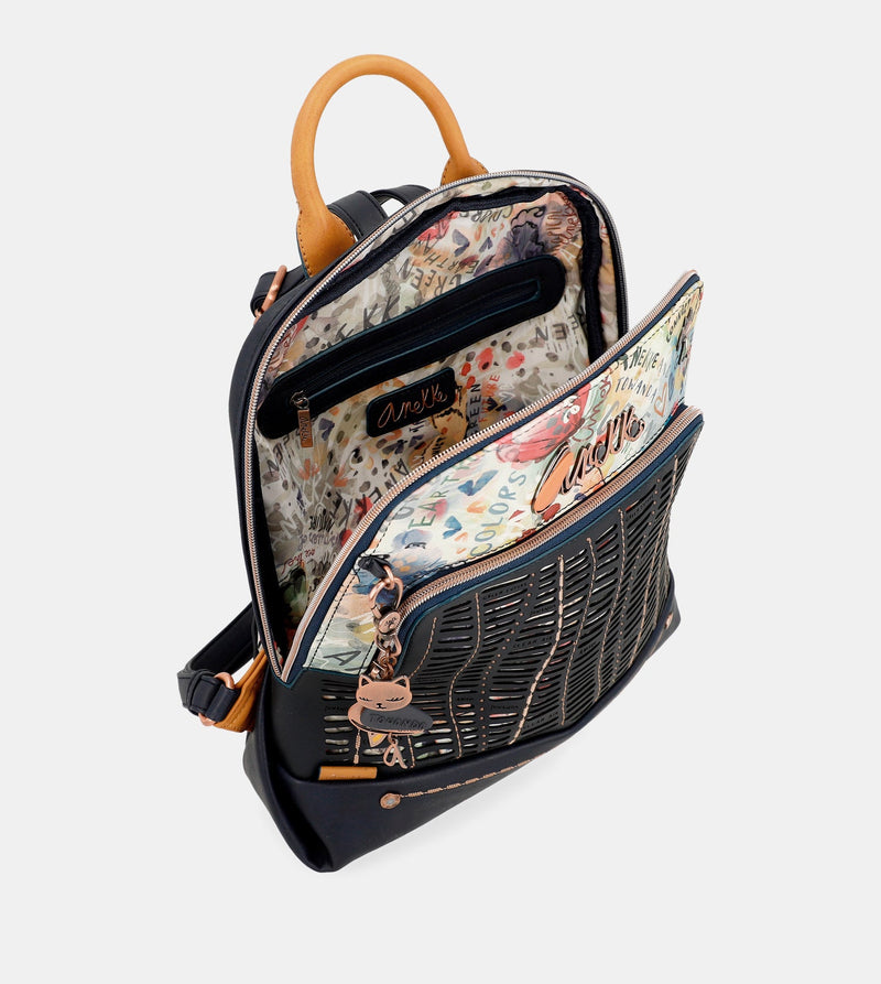 Nature Pachamama printed backpack for walking