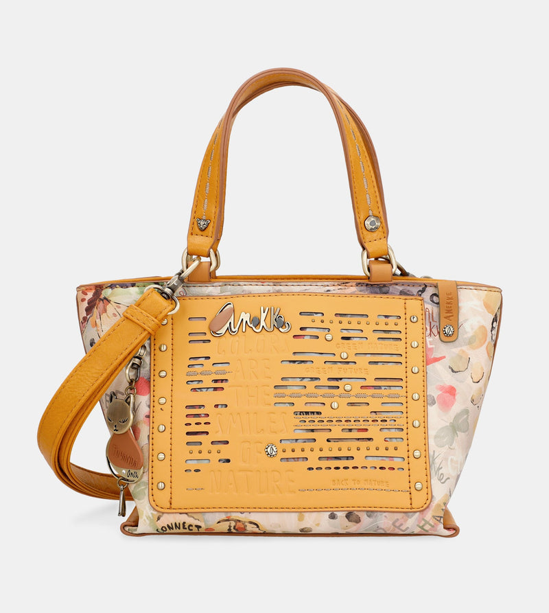 Nature Pachamama ochre tote bag