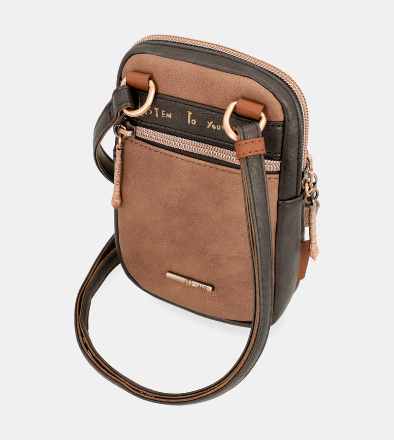 Shōen triple compartment mini shoulder bag