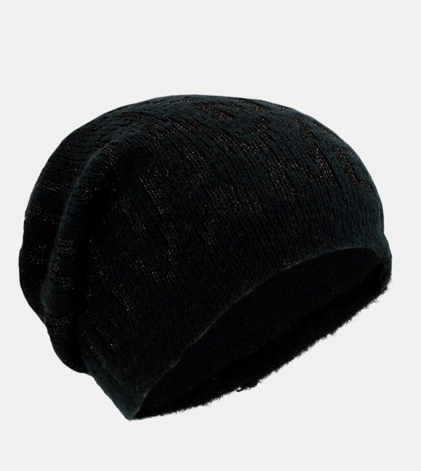 Black Contemporary Knit Hat