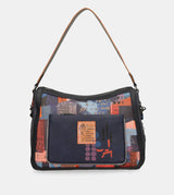 Contemporary shoulder bag with shoulder strap