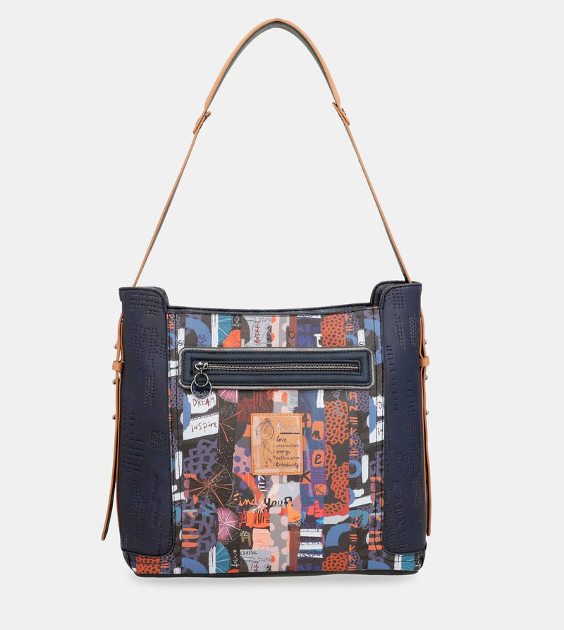 Contemporary large shoulder bag