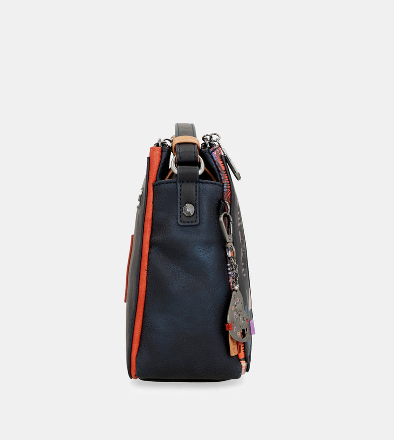 Nagare 3 compartment shoulder bag