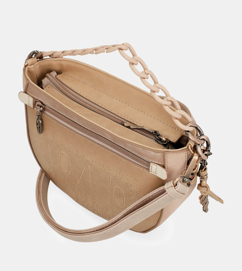 Studio nude oval crossbody bag