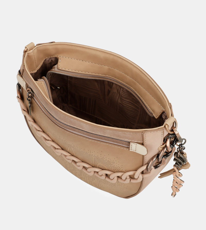 Studio nude oval crossbody bag