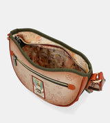 Peace & Love camel oval bag